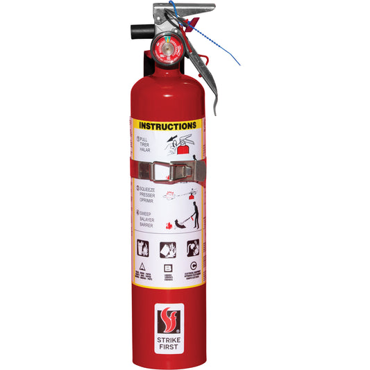 Strike First Corporation Fire Extinguisher, ABC, 2.5 lbs. Capacity