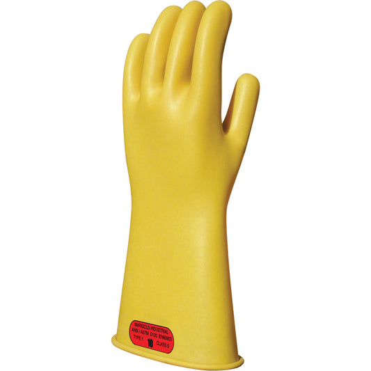 ActivArmr Yellow Natural Rubber Insulating Gloves, ASTM Class 0, Size 11, 14" L