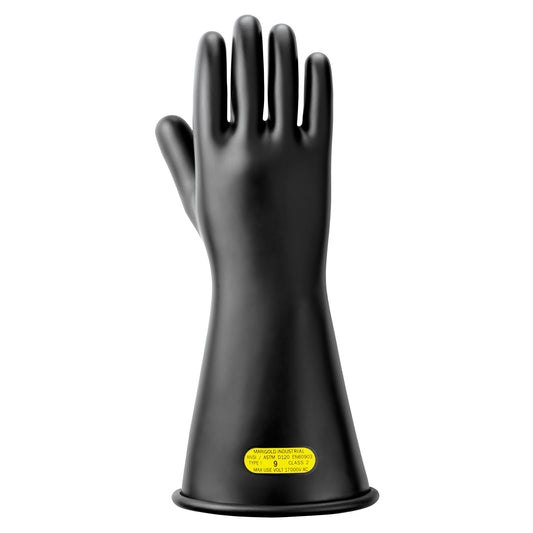 ActivArmr Black Natural Rubber Insulating Gloves, ASTM Class 2, Size 10, 14" L