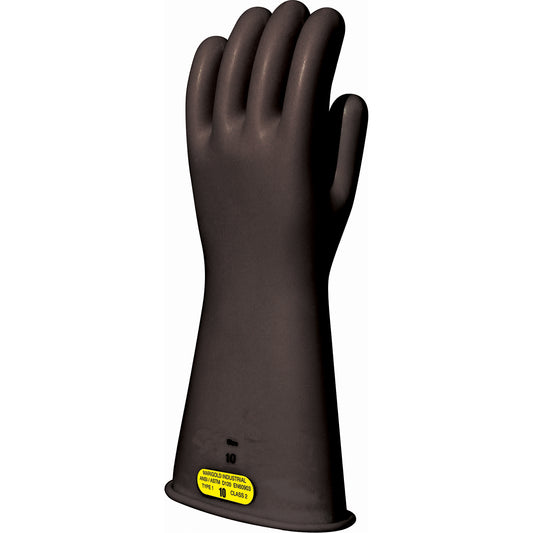 ActivArmr Black Natural Rubber Insulating Gloves, ASTM Class 2, Size 11, 16" L
