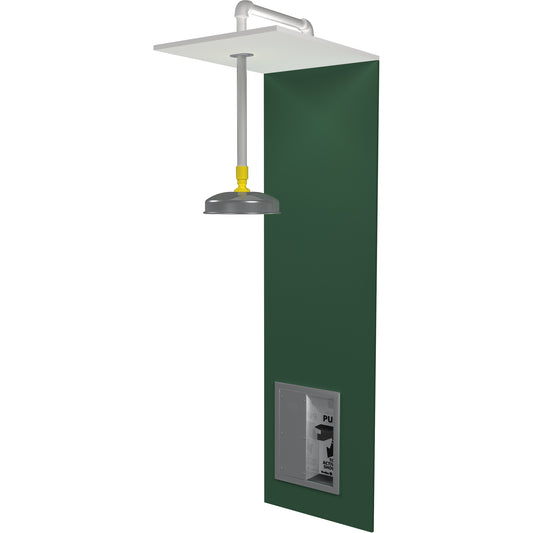 Bradley Barrier Free Recess-Mounted Emergency Shower Stations, Wall-Mount