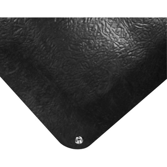 Wearwell Electrically Conductive Anti-Fatigue No.786 Matting, 3' W x 5' L x 9/16" T, PVC, Smooth, Black