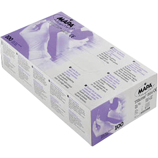 Mapa Professional Trilites® Triple Polymer Gloves, Small, Latex/Neoprene/Nitrile, 6-mil, Powder-Free, Purple