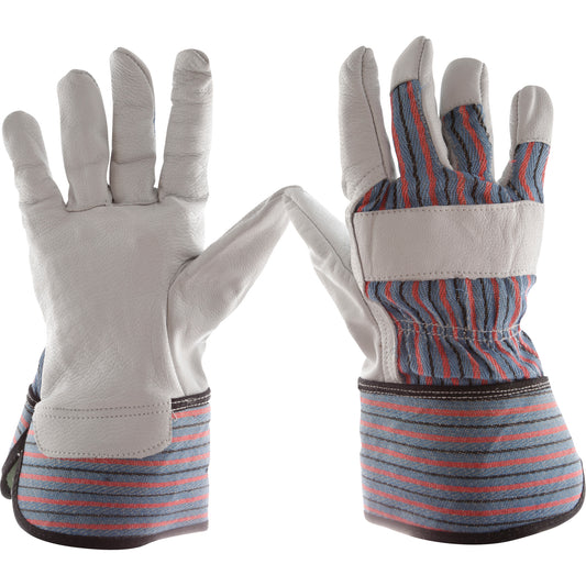 Impacto Anti-Vibration Fitters Air Gloves®, Size Large, Grain Leather Palm
