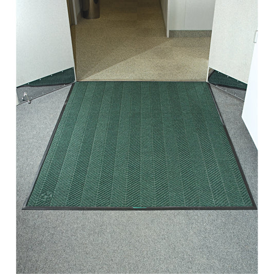 M+A Matting Waterhog® Eco Elite Matting, Wiper/Scraper, 6' x 8' x 3/8", Southern Pine