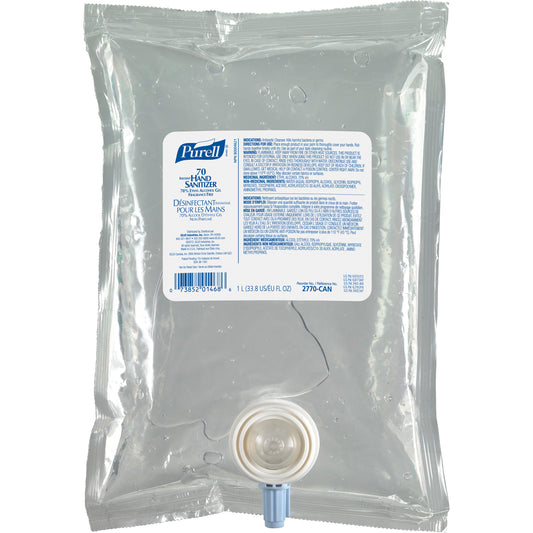 NXT® Advanced Gel Hand Sanitizer, 1000 ml, Cartridge Refill, 70% Alcohol