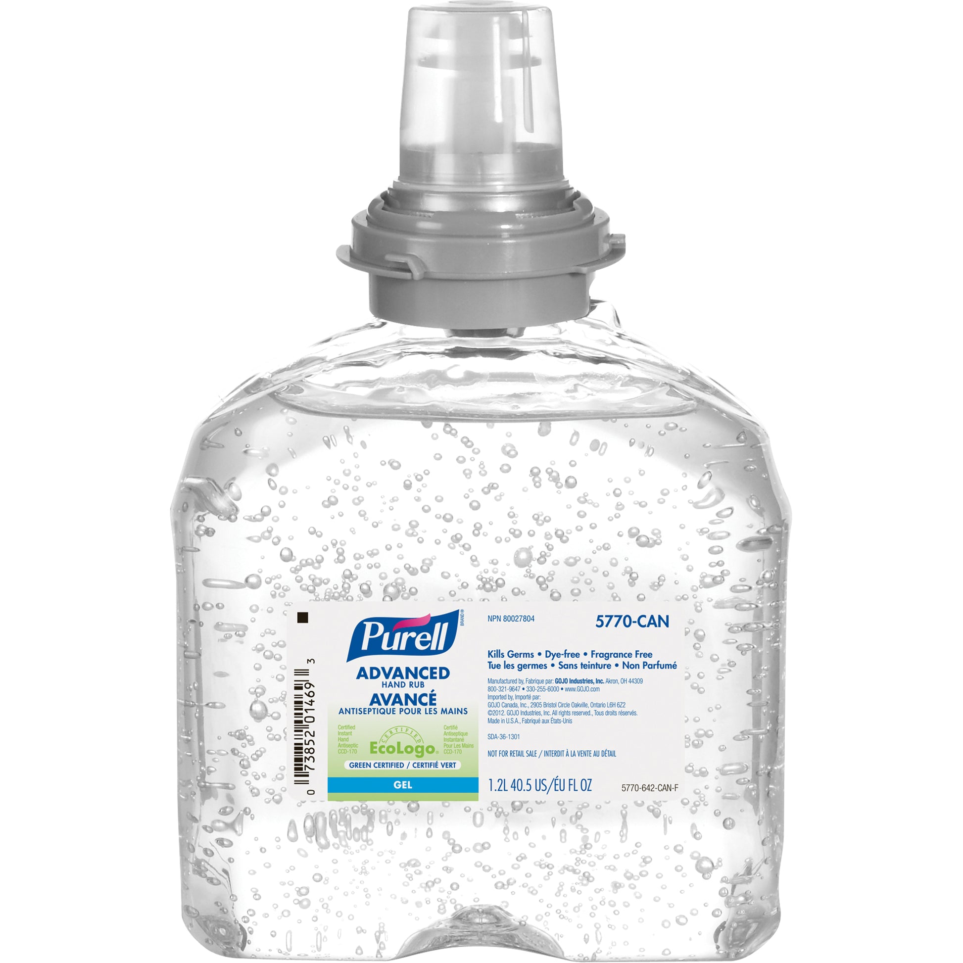 TFX™ Advanced Hand Sanitizer, 1200 ml, Cartridge Refill, 70% Alcohol