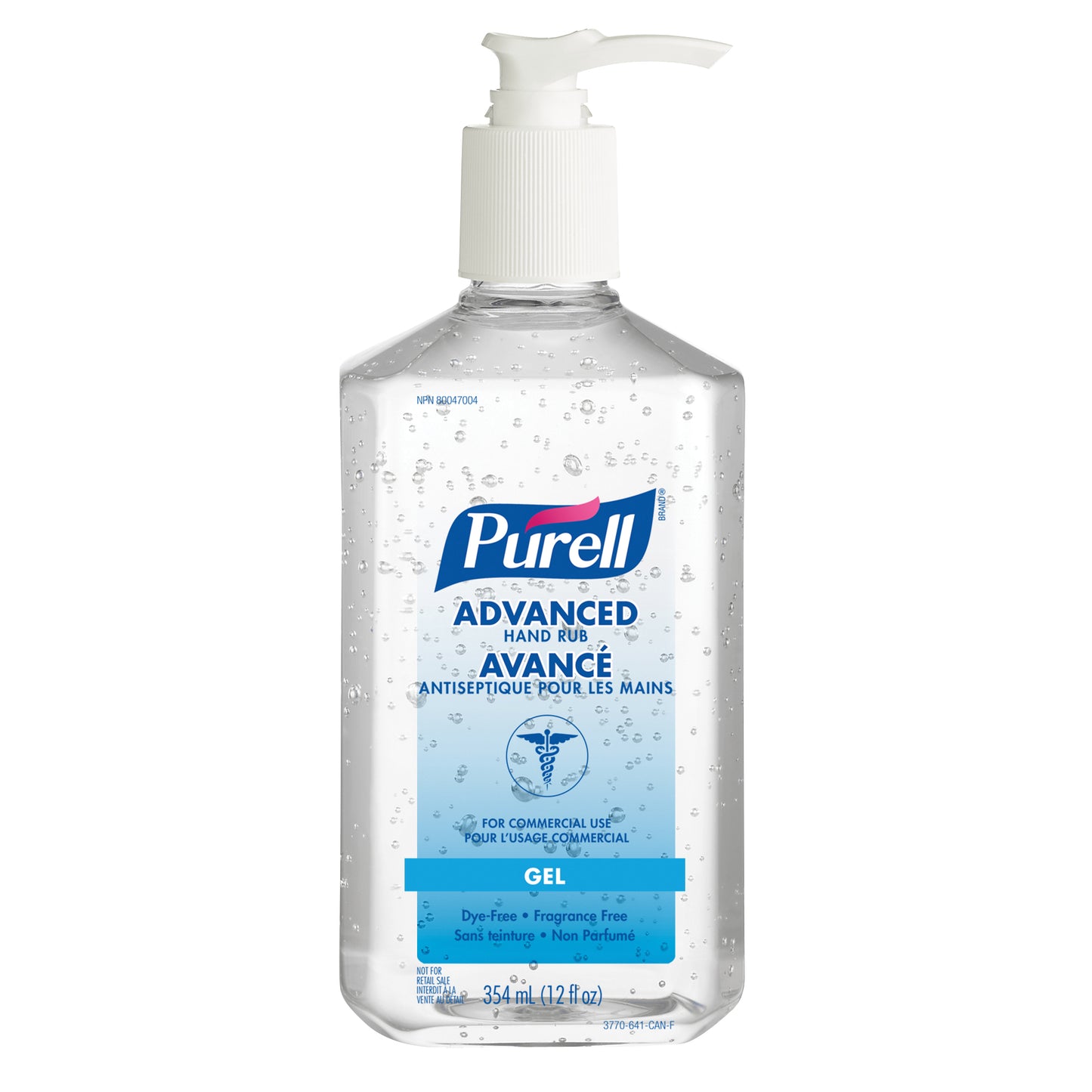 Advanced Hand Sanitizer, 354 ml, Pump Bottle, 70% Alcohol