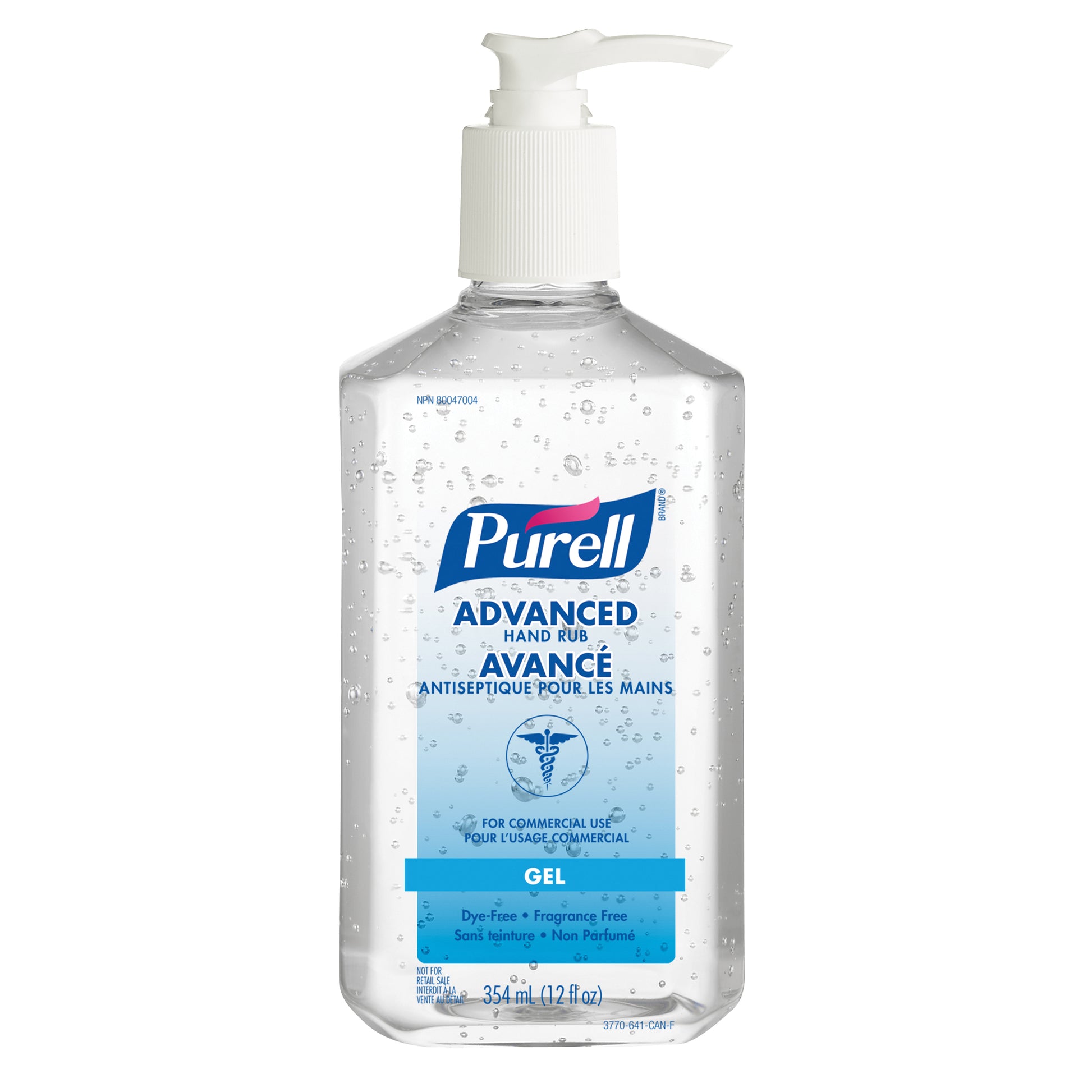 Advanced Hand Sanitizer, 354 ml, Pump Bottle, 70% Alcohol