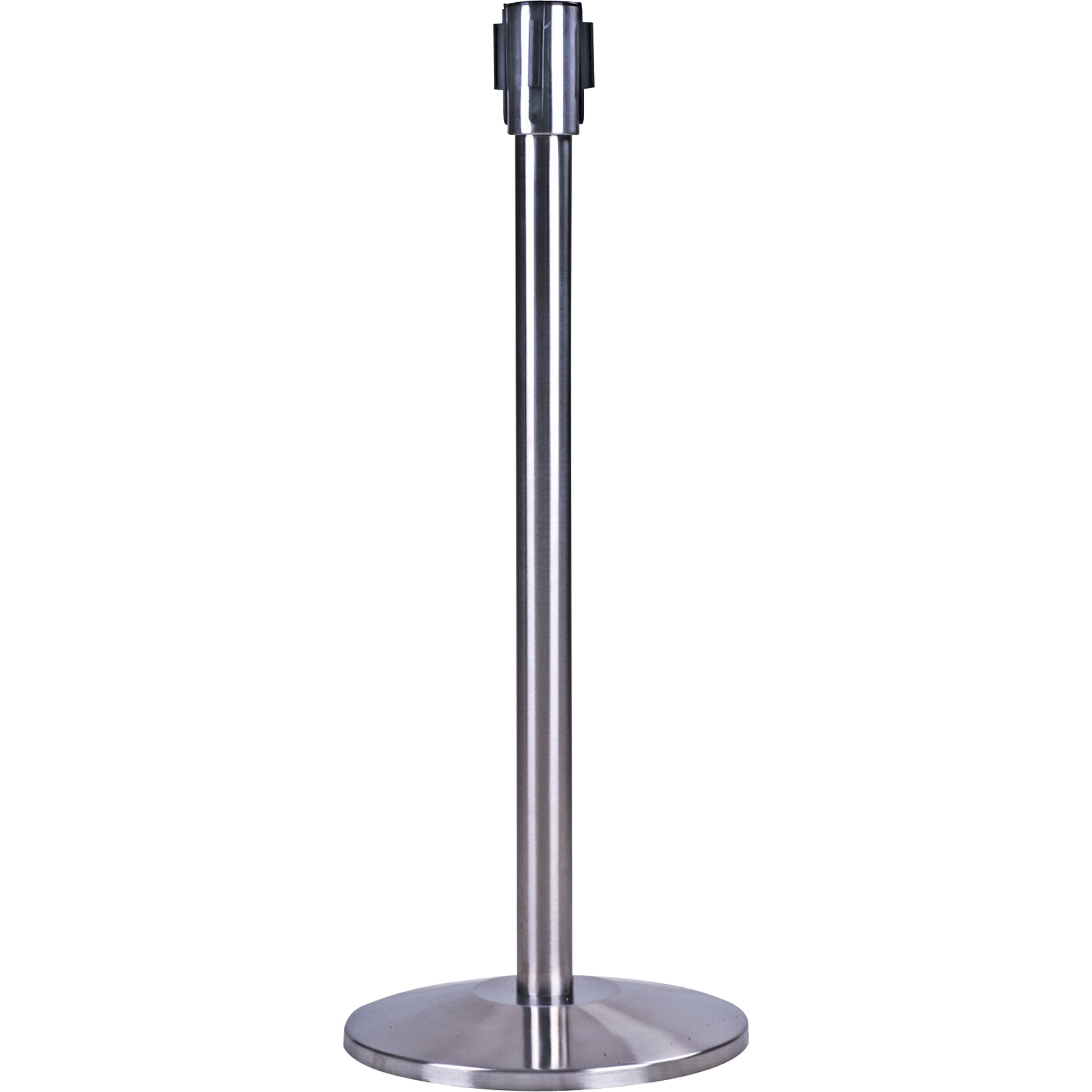 Zenith Safety Products Free-Standing Crowd Control Barrier Receiver Post, 35" High, Stainless