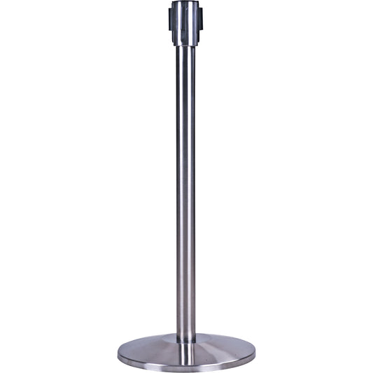 Zenith Safety Products Free-Standing Crowd Control Barrier Receiver Post, 35" High, Stainless