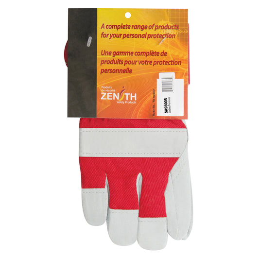 Zenith Safety Products Superior Warmth Winter-Lined Fitters Gloves, Ladies, Split Cowhide Palm, Thinsulate™ Inner Lining