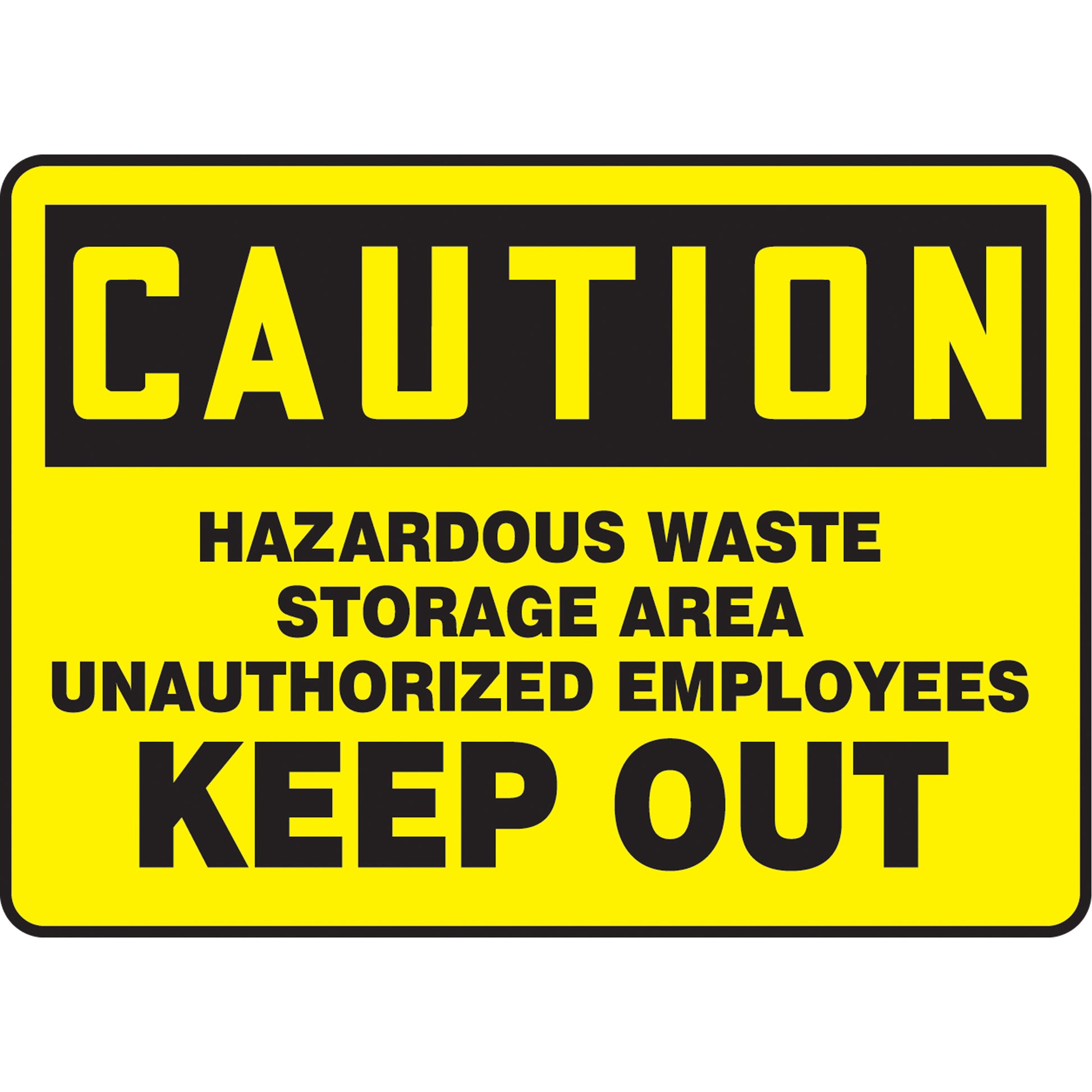 Accuform Signs "Hazardous Waste Storage Area" Sign, 10" x 14", Vinyl, English
