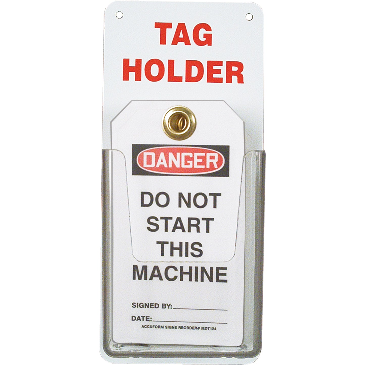 Accuform Signs Tag Holder