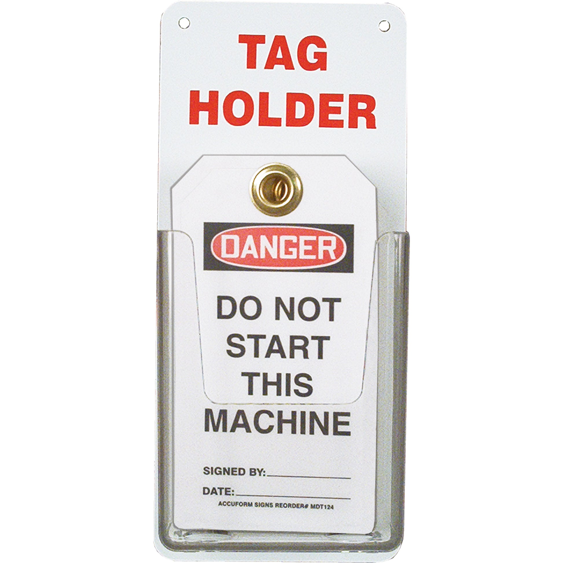 Accuform Signs Tag Holder