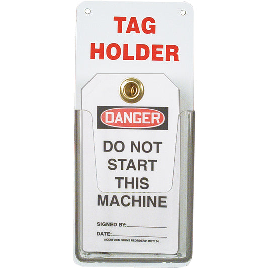 Accuform Signs Tag Holder