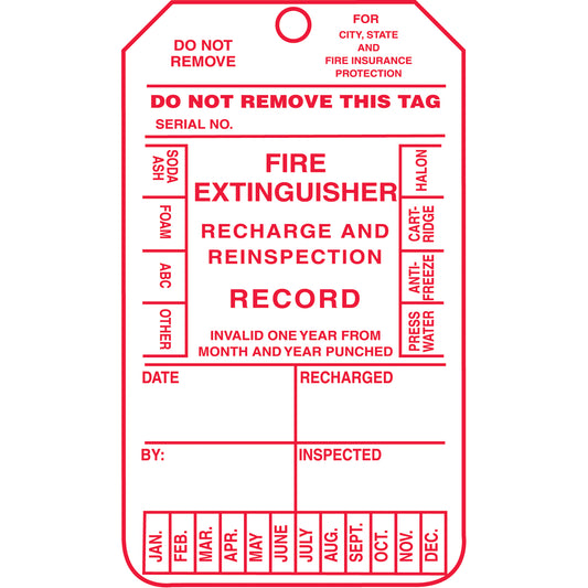 Accuform Signs Inspection Tags, Plastic, 3-3/8" W x 5-7/8" H, English
