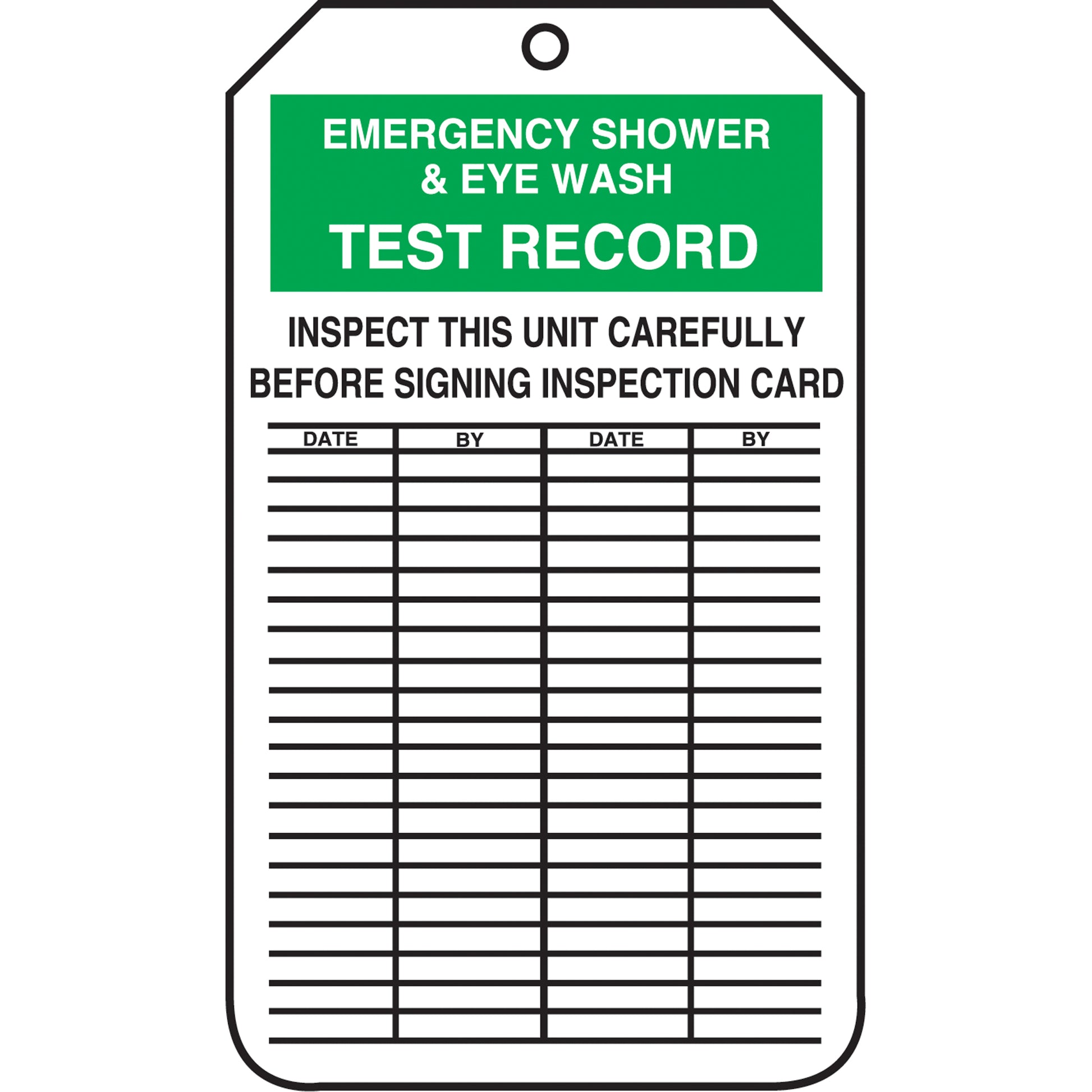 Accuform Signs Inspection Tags, Cardstock, 3-1/8" W x 5-7/8" H, English