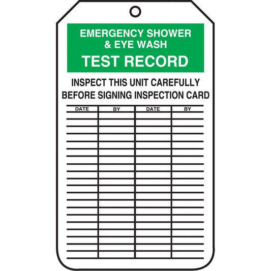 Accuform Signs Inspection Tags, Cardstock, 3-1/8" W x 5-7/8" H, English