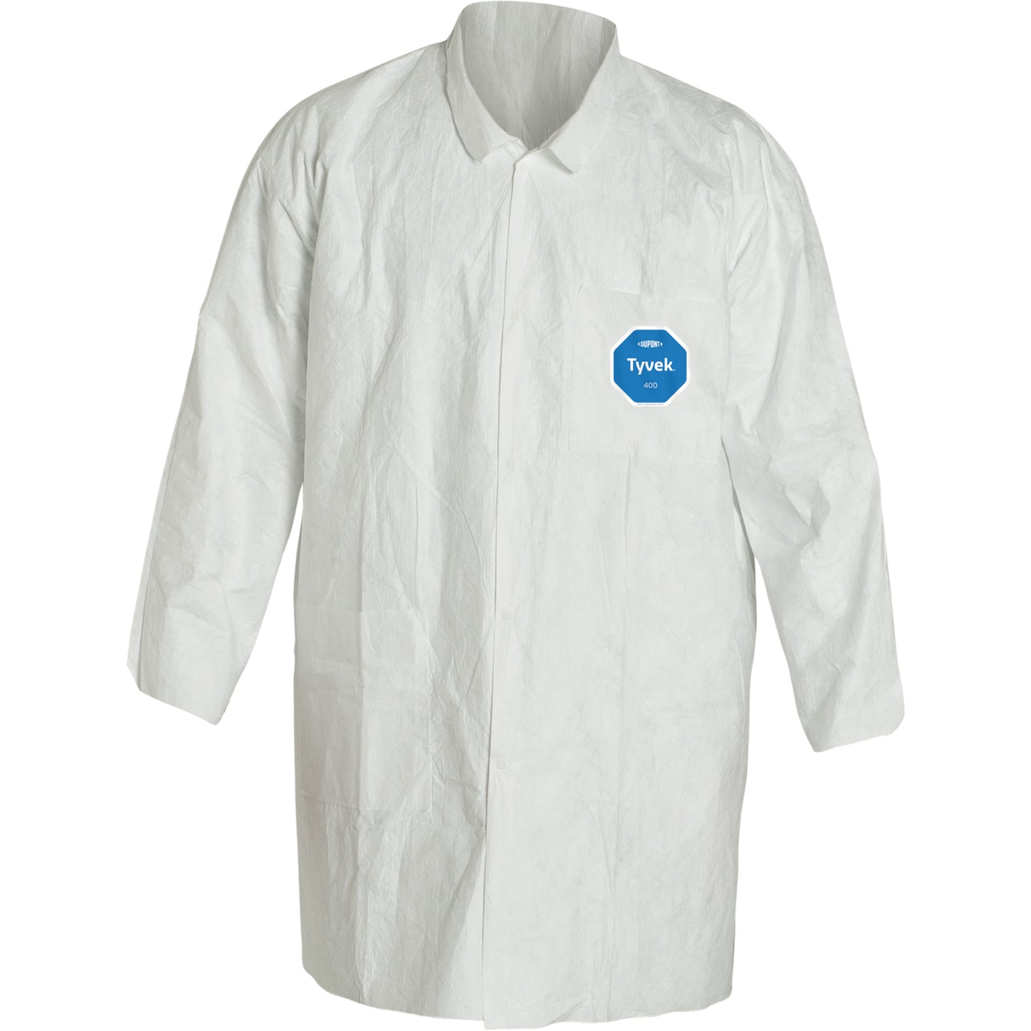 Dupont Personal Protection Lab Coat, Tyvek® 400, White, Medium