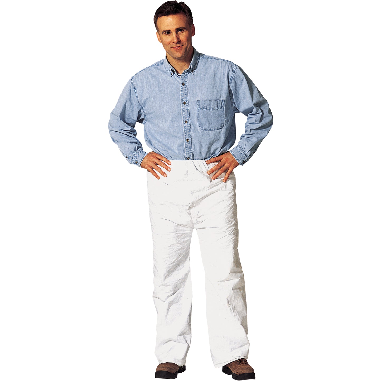 Dupont Personal Protection Pants, Tyvek® 400, Large, White