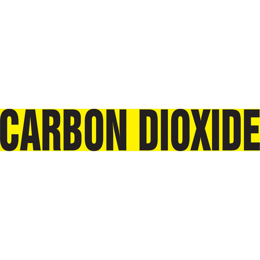 Accuform Signs Snap Tite™ "Carbon Dioxide" Pipe Marker, Snap-On, 14" H x 12" W, Black on Yellow