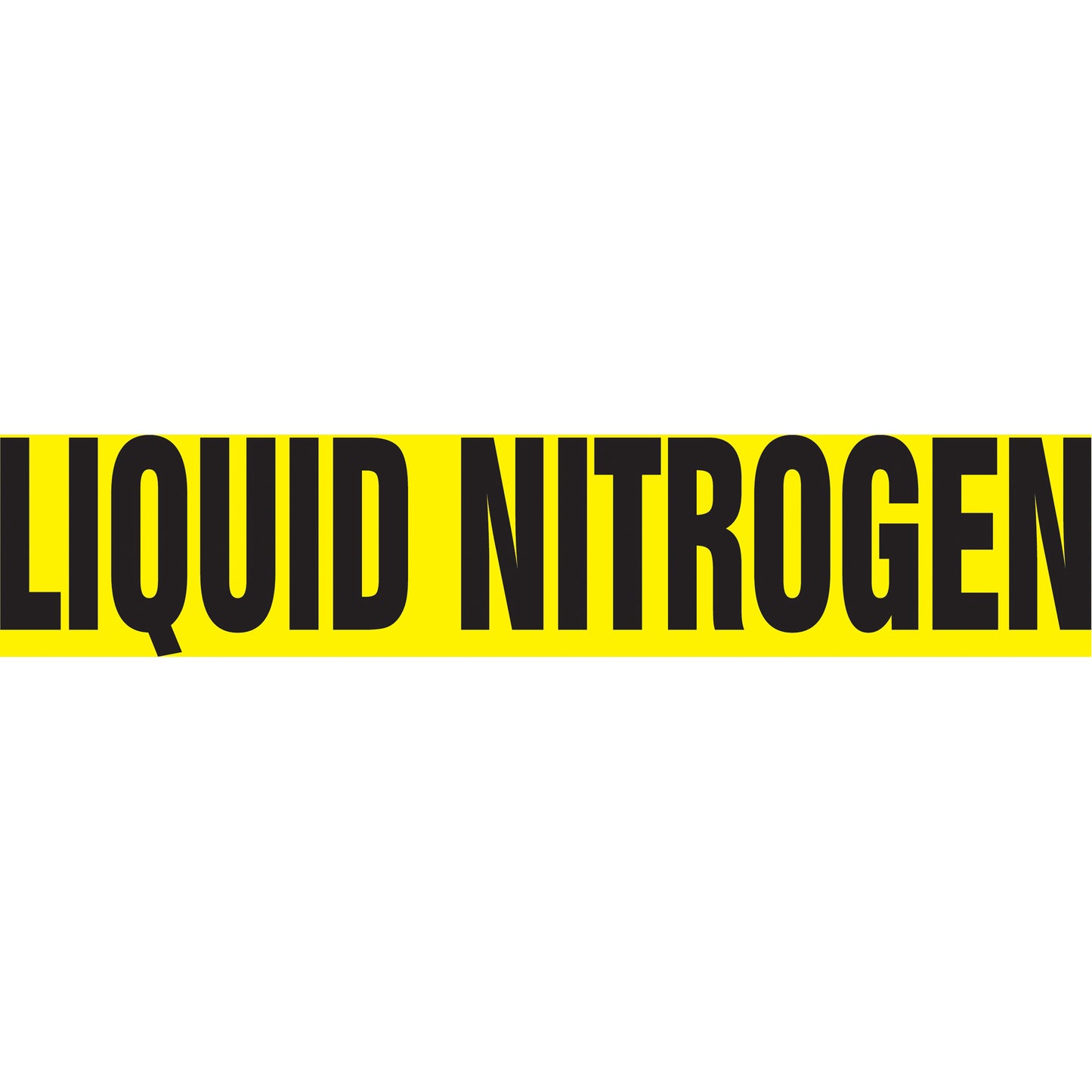 Accuform Signs Snap Tite™ "Liquid Nitrogen" Pipe Marker, Snap-On, 14" H x 12" W, Black on Yellow
