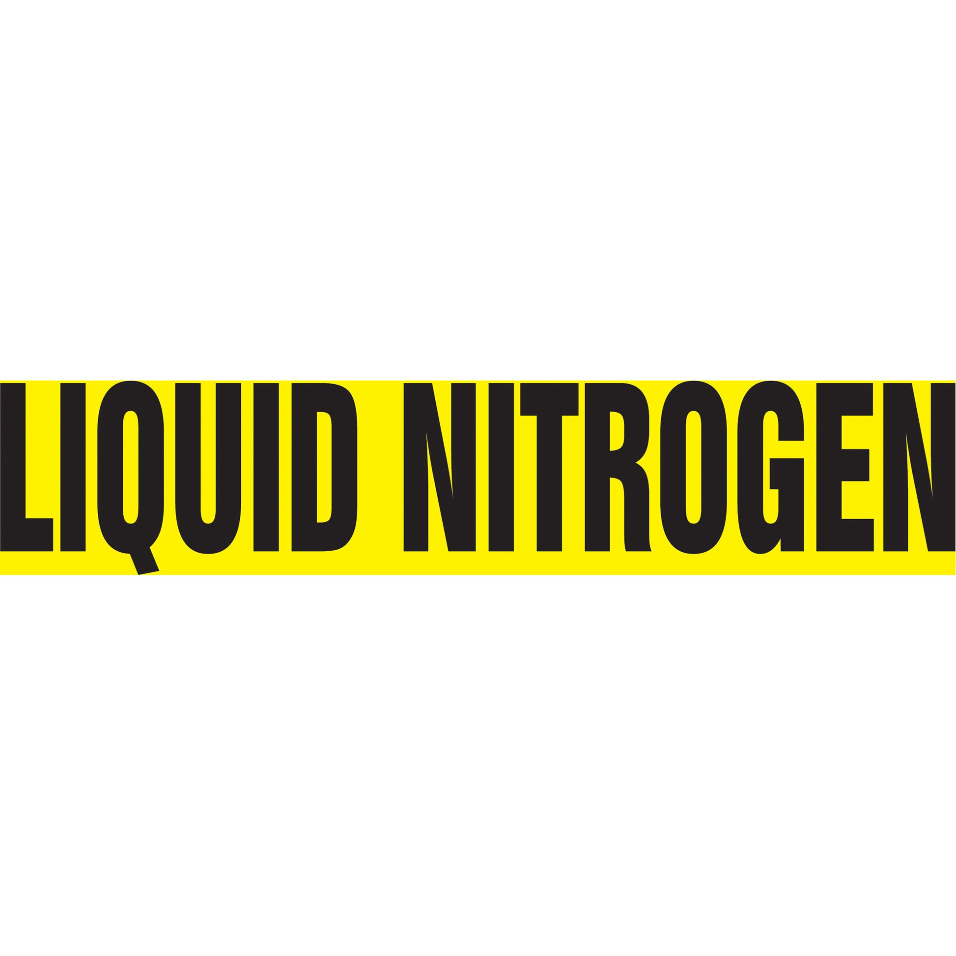 Accuform Signs Snap Tite™ "Liquid Nitrogen" Pipe Marker, Snap-On, 14" H x 12" W, Black on Yellow