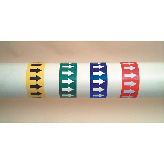 Accuform Signs Directional Flow Arrow Tapes, 54', Black on Yellow