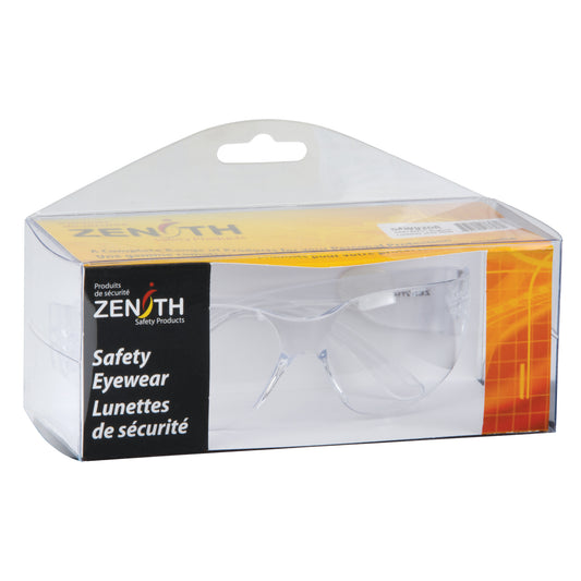 Zenith Safety Products Z600 Series Safety Glasses, Clear Lens, Anti-Scratch, Meets/Exceeds CSA Z94.3