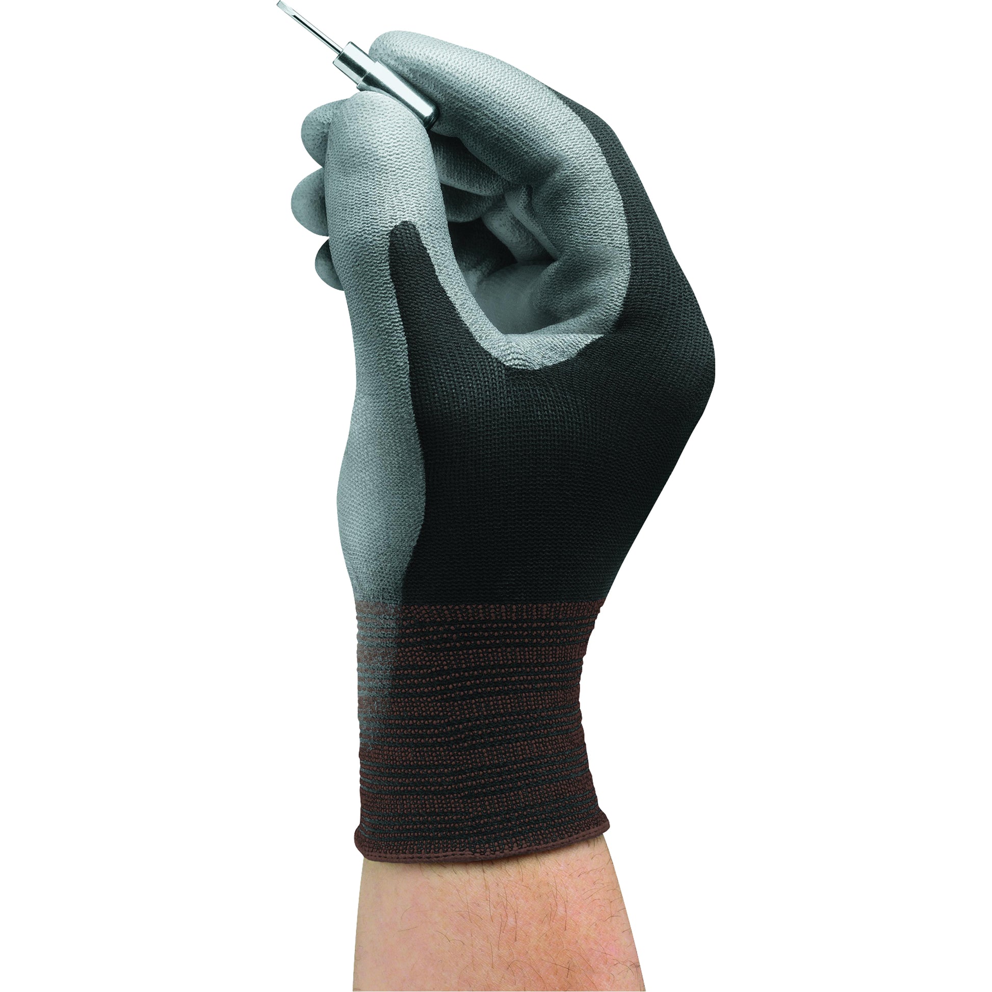Ansell Hyflex® 11-601 Gloves, 9/Large, Polyurethane Coating, 15 Gauge, Nylon Shell