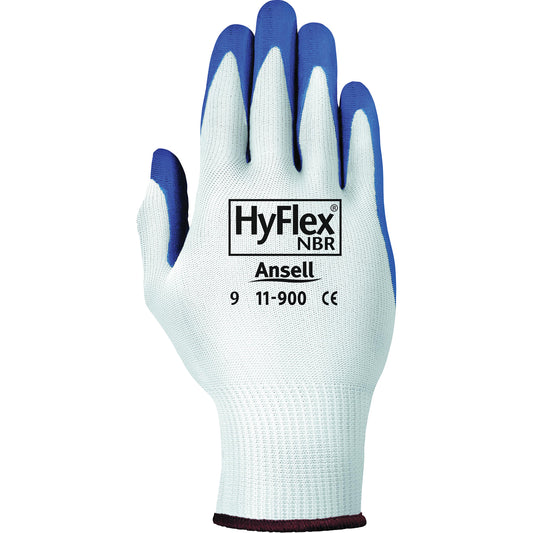 Ansell Hyflex® 11-900 Gloves, 9/Large, Nitrile Coating, 15 Gauge, Nylon Shell