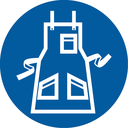 Accuform Signs Apron Pictogram Labels, Vinyl, Roll, 4" L x 4" W