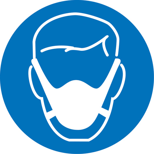Accuform Signs PPE Pictogram Labels, Vinyl, Roll, 4" L x 4" W