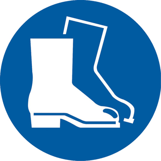 Accuform Signs Boots Pictogram Labels, Vinyl, Roll, 4" L x 4" W