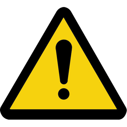 Accuform Signs General Warning ISO Warning Safety Labels, 2" x 2", Vinyl, Pictogram