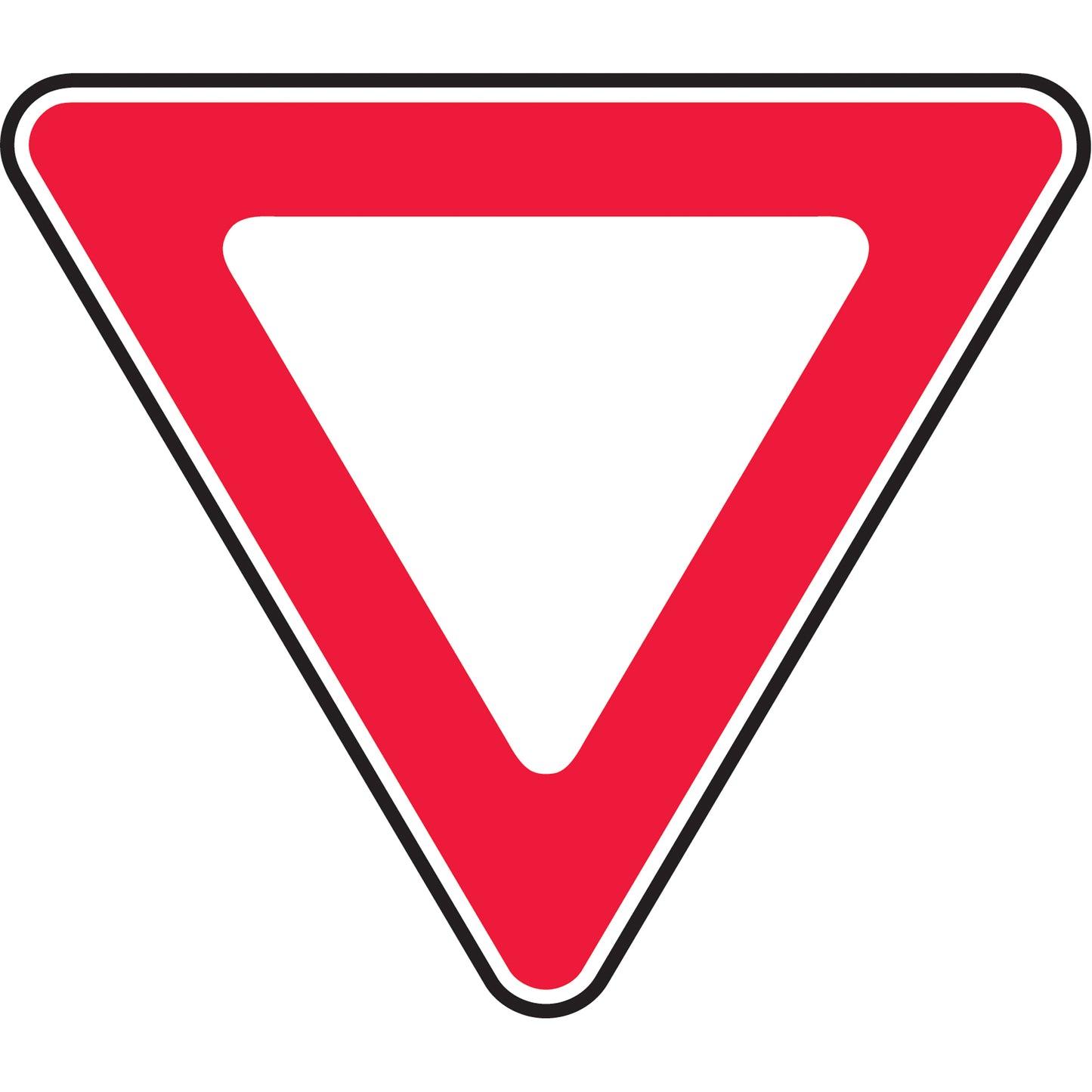 Accuform Signs Yield Sign, 30" x 30", Aluminum, Pictogram