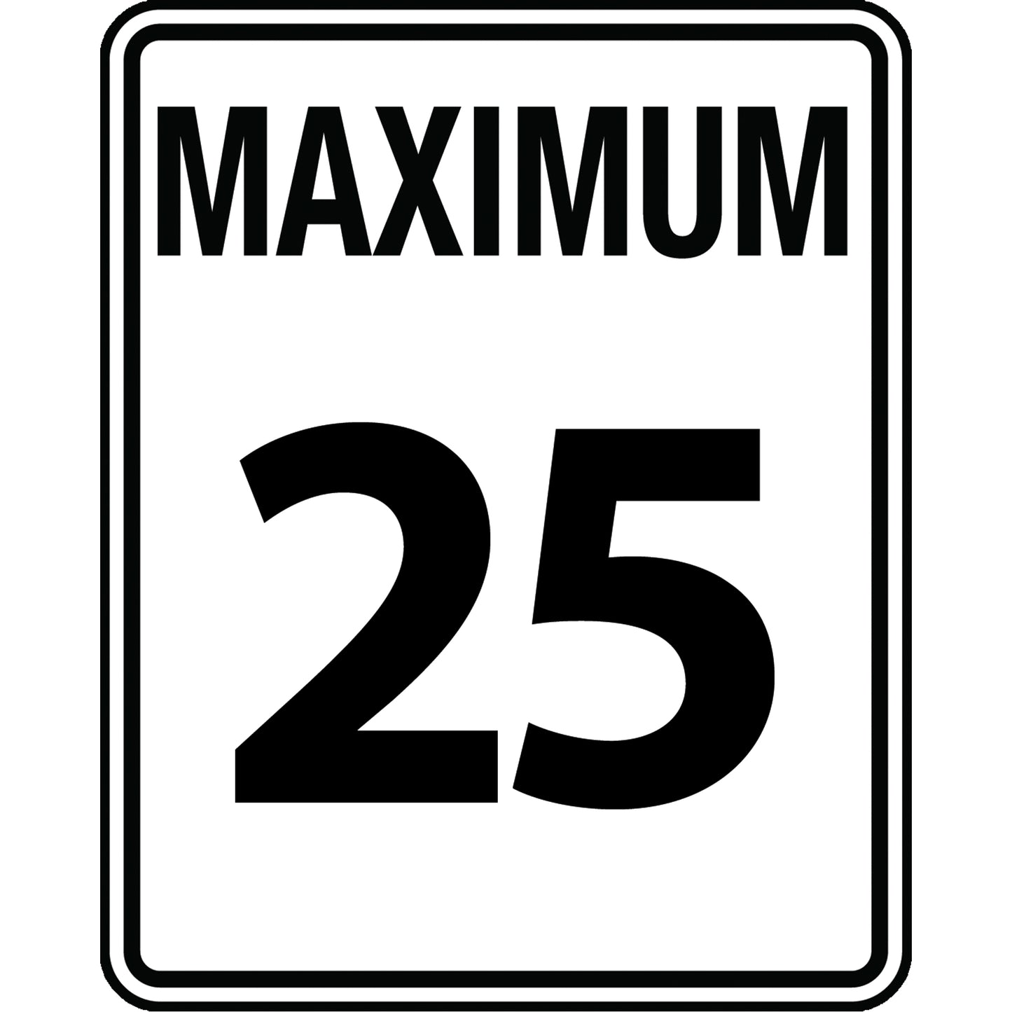 Accuform Signs Speed Limit Sign, 30" x 24", Aluminum, English