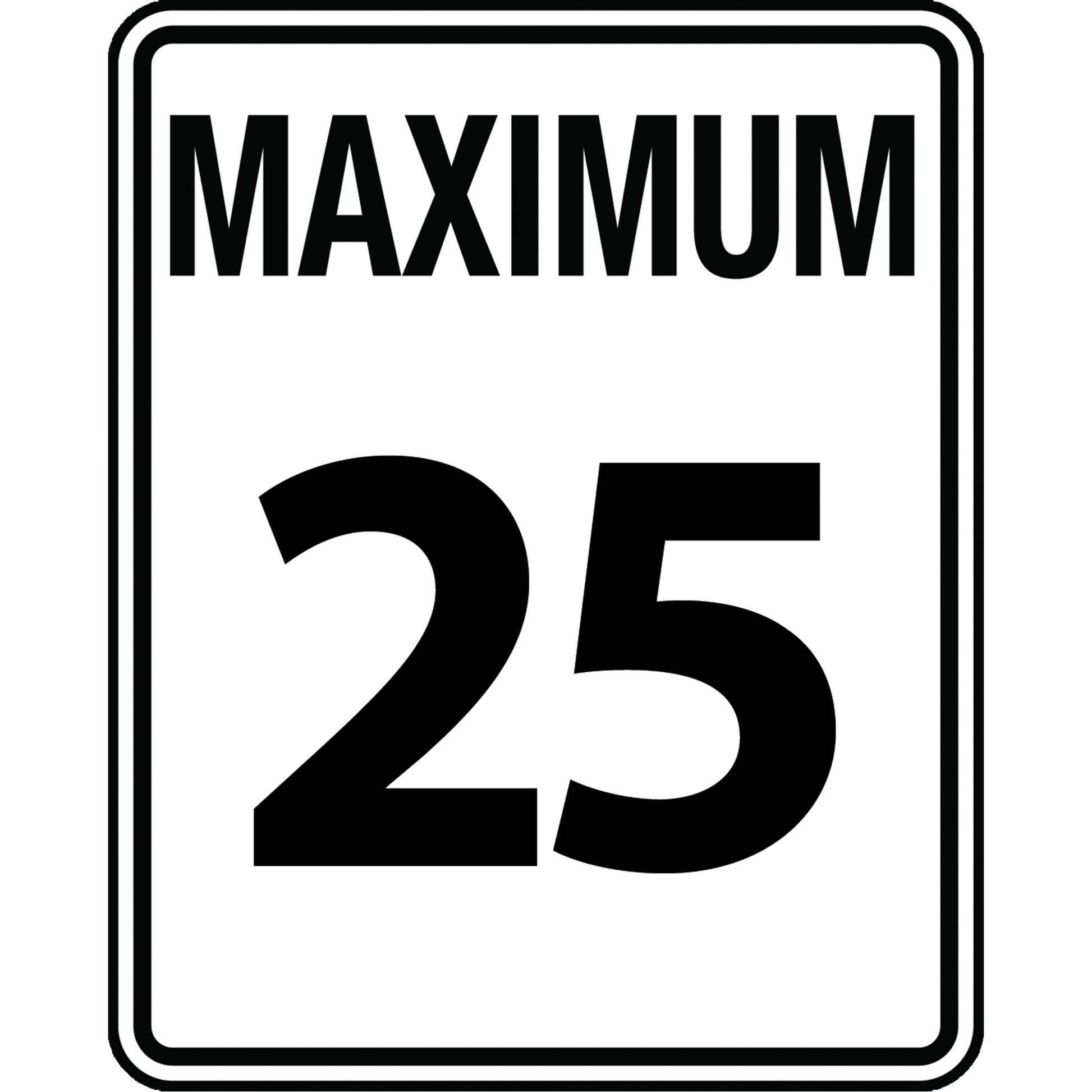 Accuform Signs Speed Limit Sign, 30" x 24", Aluminum, English
