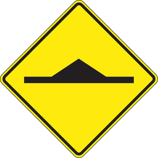 Accuform Signs Speed Bump Traffic Sign, 30" x 30", Aluminum, Pictogram