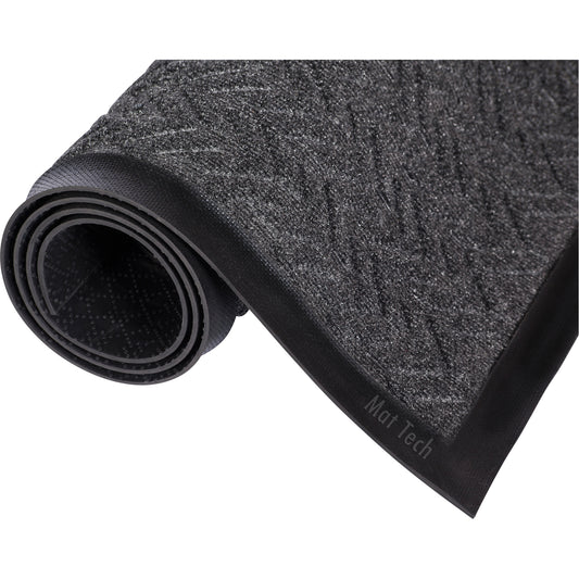 Mat Tech Ecoplus™ Matting, Scraper/Wiper, 4' x 6' x 3/8", Charcoal