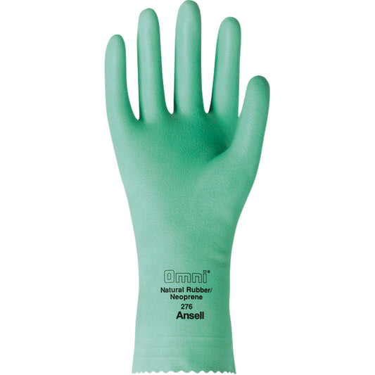 Ansell Omni® 276 Gloves, Size Small/7, 12" L, Neoprene/Rubber Latex, Flock-Lined Inner Lining, 20-mil