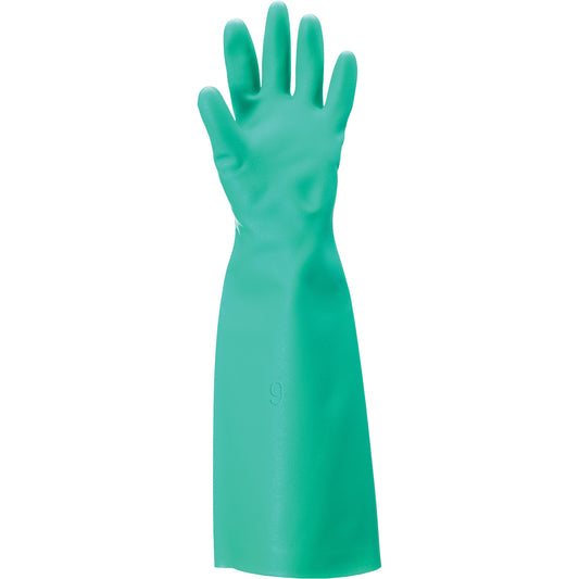 Ansell Solvex® 37-185 Gloves, Size Large/9, 18" L, Nitrile, 22-mil