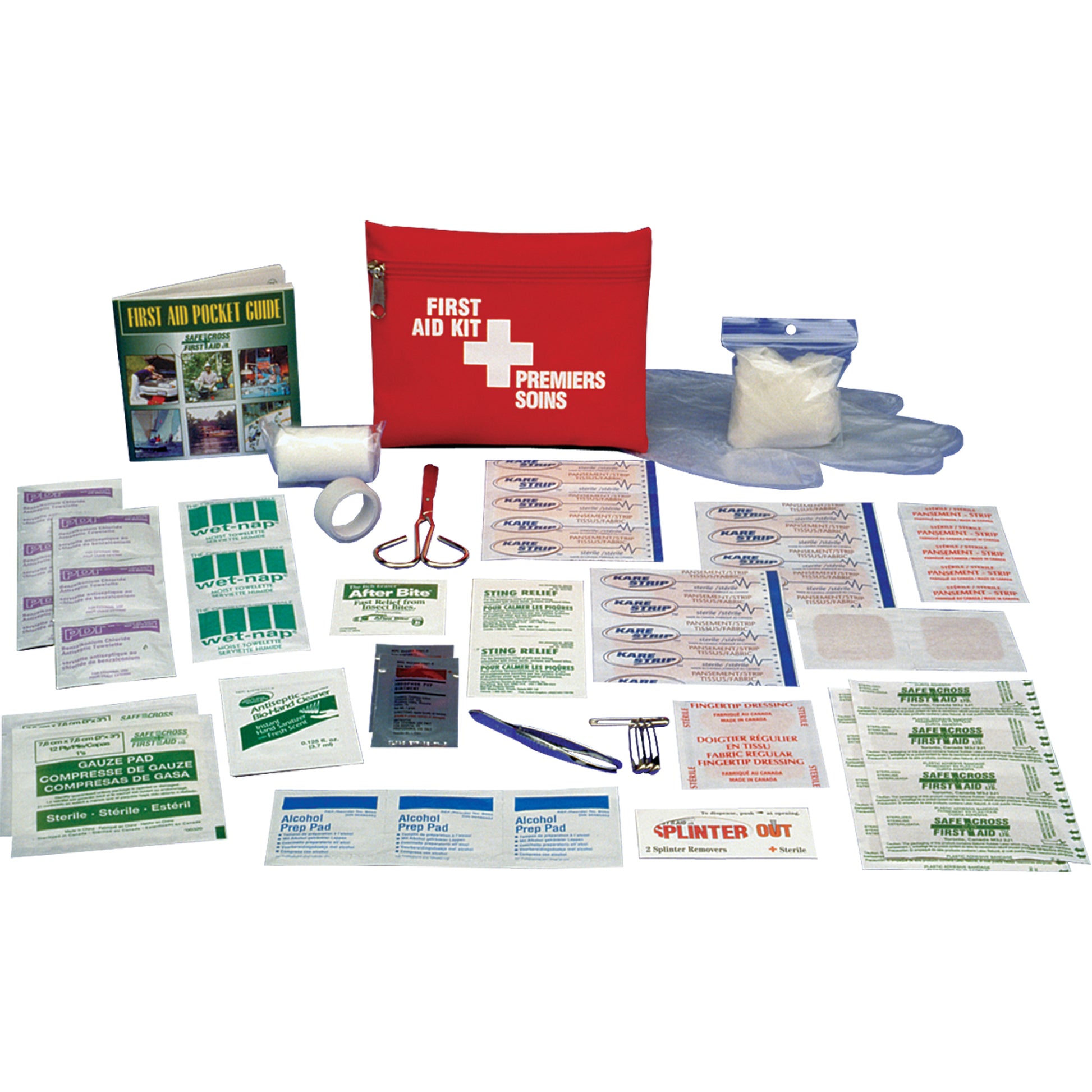 Safecross First Aid Kit, Class 1 Medical Device, Belt Pouch