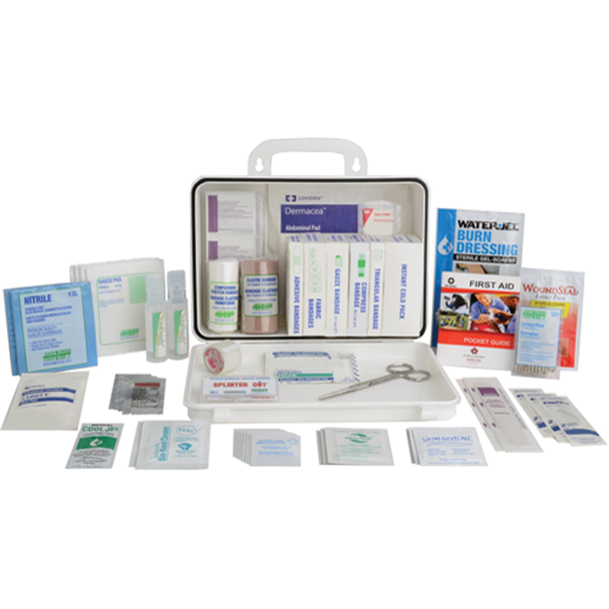 Safecross Contractors' First Aid Kit, Class 1 Medical Device, Plastic Box