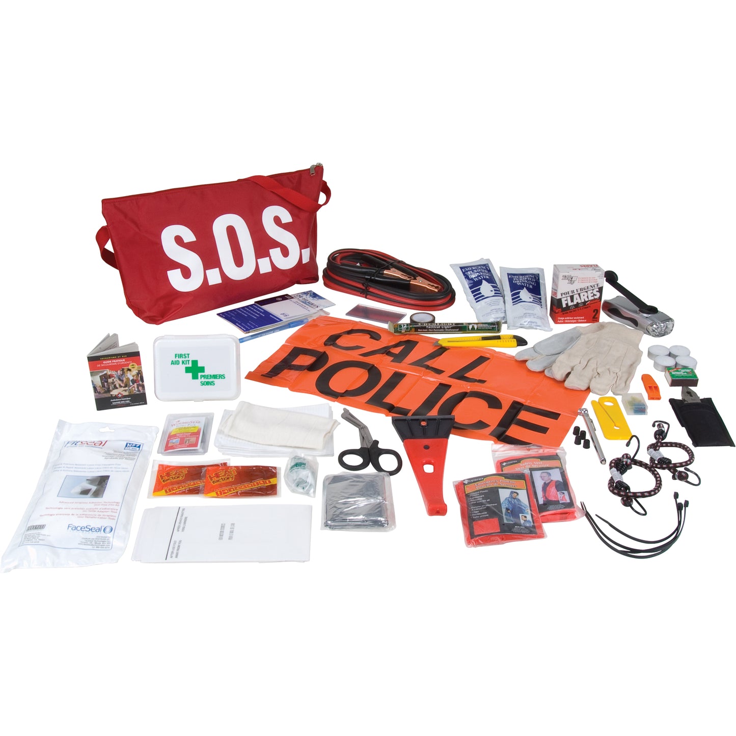 Safecross S.O.S. Distress First Aid Kits, Class 1 Medical Device, Nylon Bag