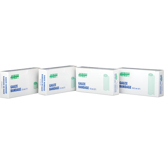 Safecross Gauze Bandages, Roll, 15' L x 4" W, Medical Device Class 1
