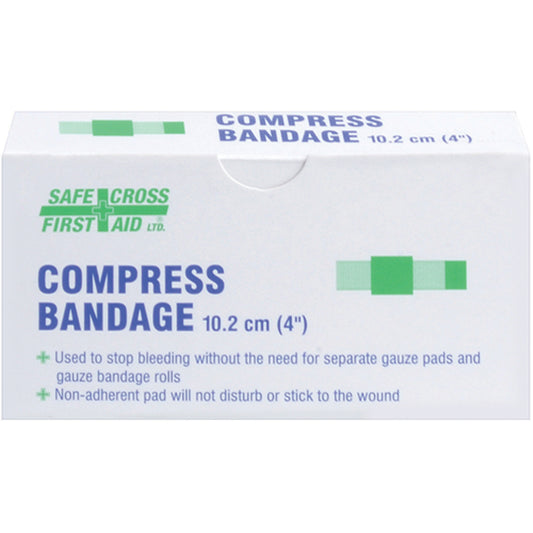 Safecross Compress (Pressure) Bandages, 4" L x 4" W