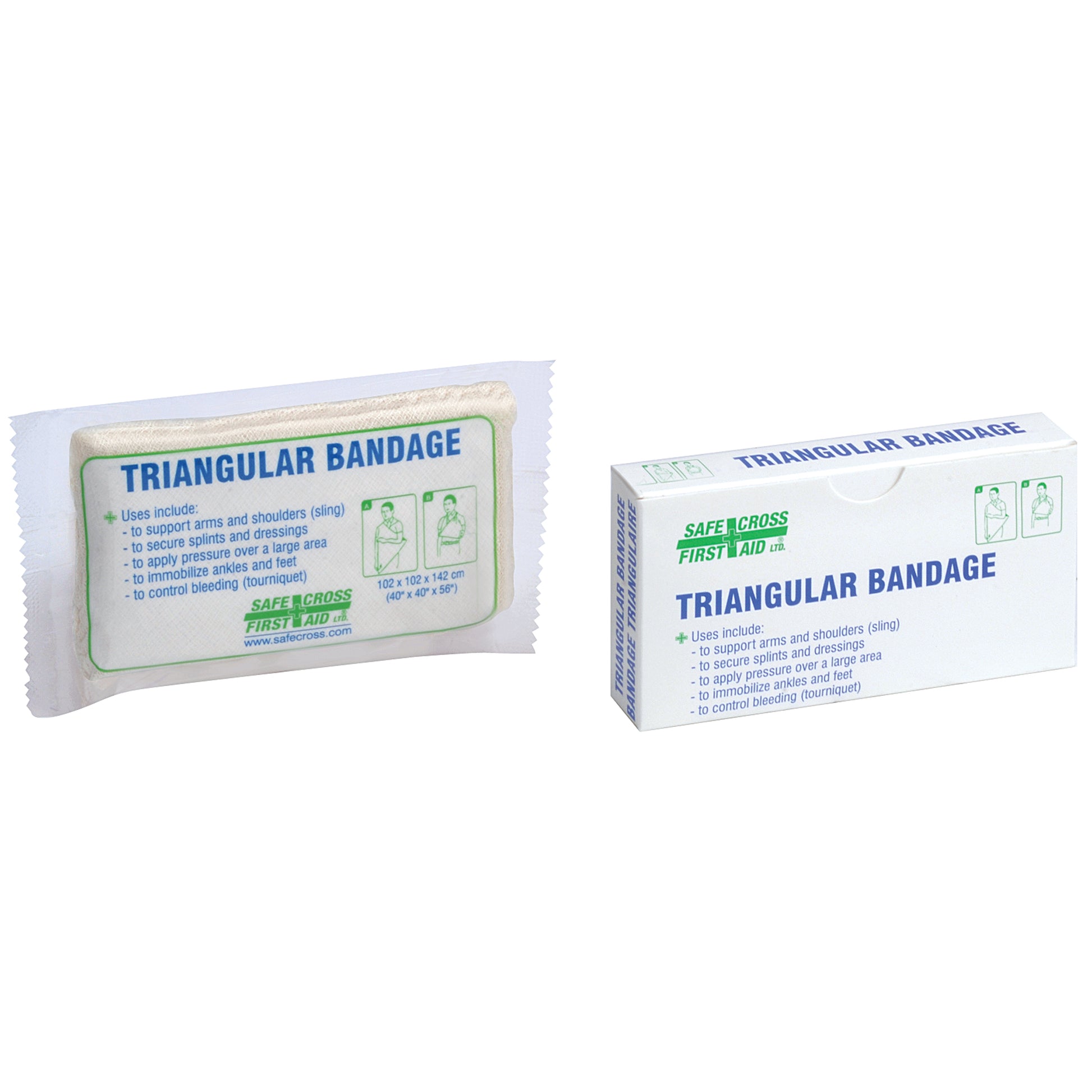 Safecross Non-Compressed Triangular Bandages