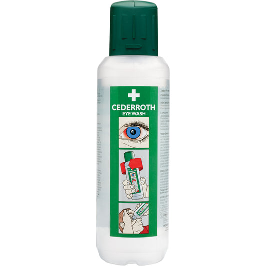  Cederroth Eyewash Solution, Full Bottle, 500 ml
